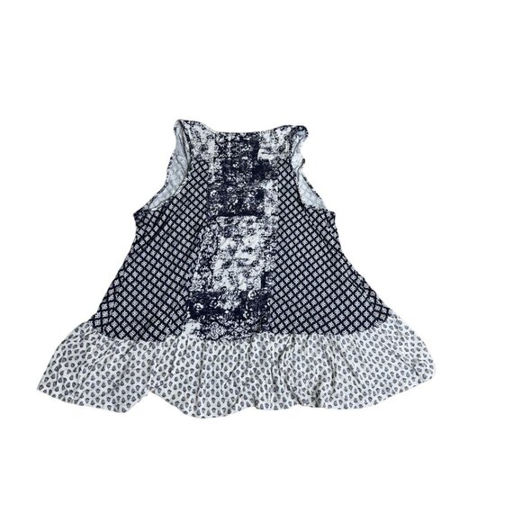 Ellen Tracy Womens XL Mixed Print Rayon/Spandex Top With Button Detail - Picture 2 of 5